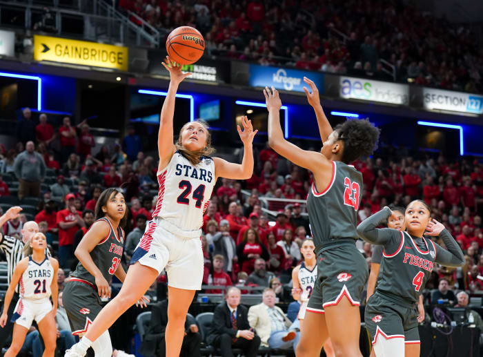 Indiana girls high school basketball: Bedford North Lawrence vs. Fishers from February 25, 2023